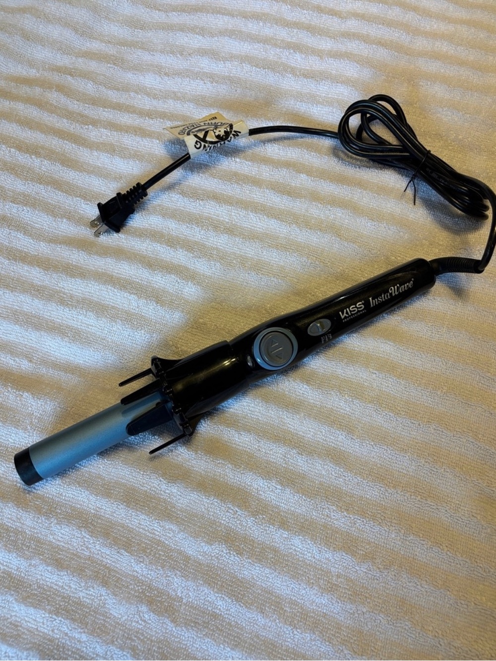 KISS InstaWave Automatic Rotating Curling Iron | Black | Works Great